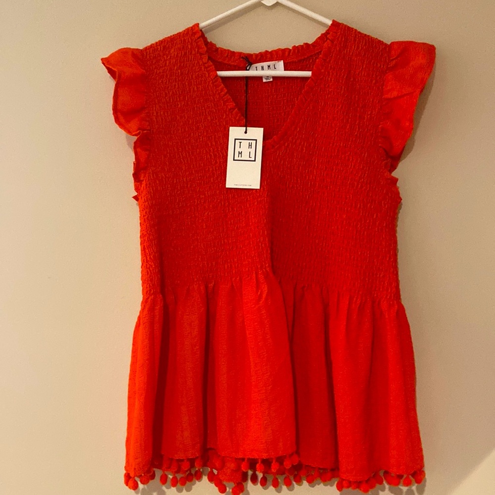NWT THML smocked shirt